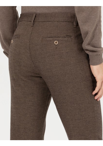 Erkek Vizon Slim Fit Kanvas Pantolon 50259776-VR052