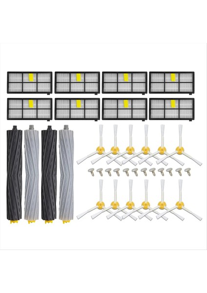 Irobot Roomba 800 900 Serisi 860 870 880 890 966 980 Vakum Süpürge Parçaları Yan Silindir Fırça Parçaları Hepa Filtre (Yurt Dışından)