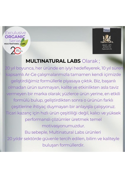 Organik 5 Multi İçerikli Yaşlanma Karşıtı Göz Altı Kremi – Sıkılaştırıcı, Nemlendirici, Kırışıklık ve Koyu Halka Karşıtı 50 ml indirimleri