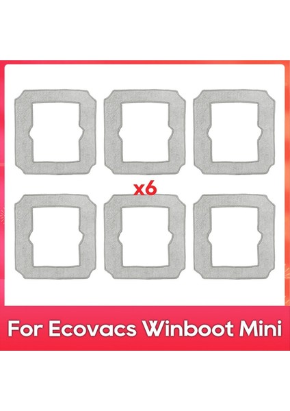 Ecovacs Için Winboot Mini Vakum Temizleyici Mop Bezleri Rag Aksesuar Yedek Parçaları (Yurt Dışından)