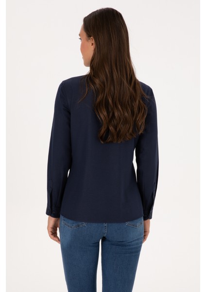 Kadın Lacivert Gömlek Basic 50307990-VR033 indirimleri