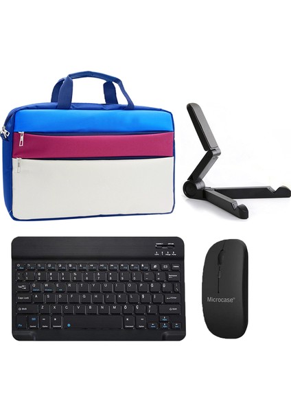 Huawei Matepad 11.5 2025 ile Uyumlu Tablet Çanta+Bluetooth Klavye+Mouse+Tablet Standı SIYAH-AL4840