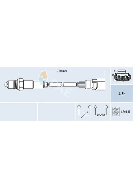 77399 Oksijen Sensoru 03C906262AT 04E906262BB