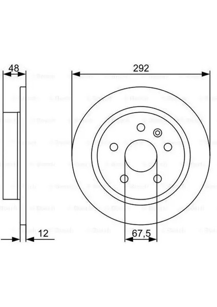 50462 Arka Fren Diski 569127 (2 Adet Fiyatıdır)