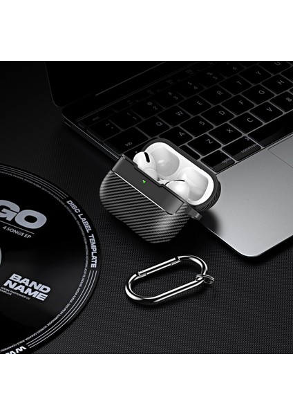 Pro 3. Nesil Uyumlu Karbon Fiber Hybrid Polymer Technology Premium Kulaklık Kılıfı