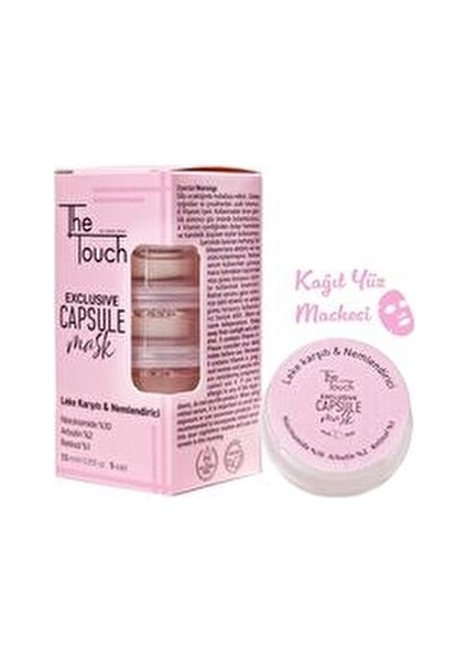 Exclusive Kapsül Yüz Maskesi Leke Önleyici ve Nemlendirici 5 Adet Kağıt Mask