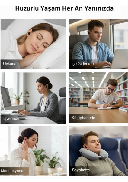 Uyku Kulak Tıkacı - Her Kulağa Uygun Beden - Derin Konsantrasyon - 28 Db - Airsmooth™ fiyatları