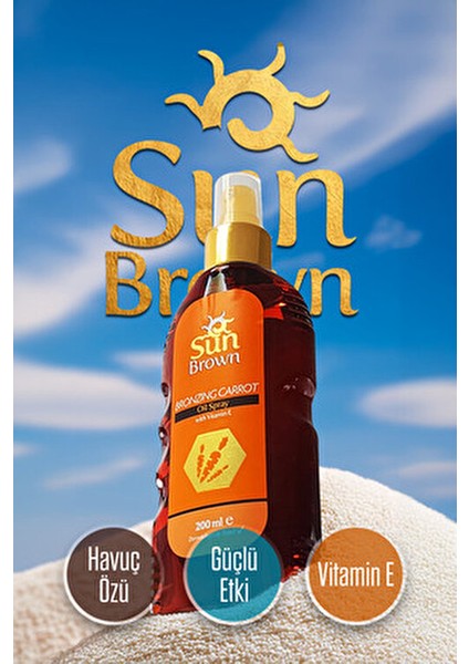Yoğun Bronzlaştırıcı Havuç Yağı SPF 0 Cilde Parlaklık ve Yumuşaklık 200 ml modelleri