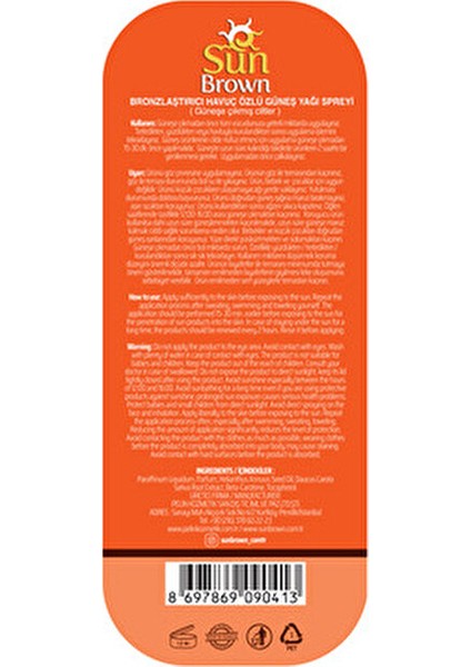 Yoğun Bronzlaştırıcı Havuç Yağı SPF 0 Cilde Parlaklık ve Yumuşaklık 200 ml