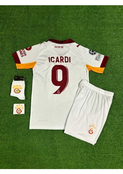 Gâl.àtâ.sar.ây 2025/26 Yeni Sezon Máuro Îcãrdì Deplasman Çocuk Forması 4'lü Set (Beyaz) fiyatları