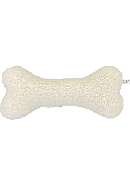 Peluş Kemik Köpek Oyuncağı Ekru 32 cm