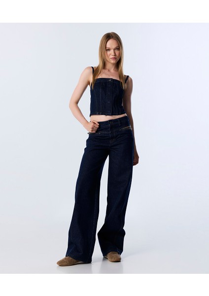 KARE YAKA CROP BLUZ TW6250006075629 fırsatları