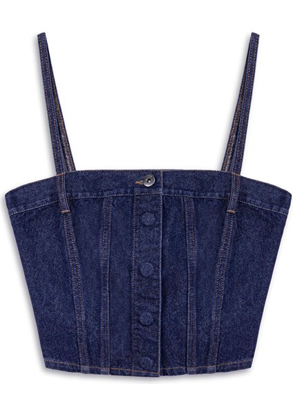 KARE YAKA CROP BLUZ TW6250006075629 indirimleri