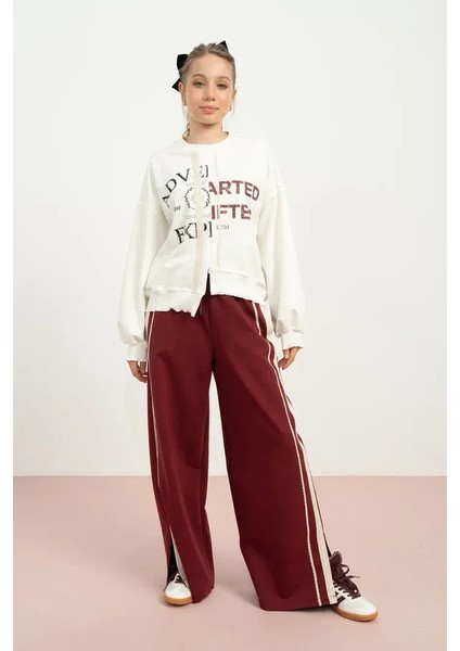 Kız Çocuk 7860 Önü Eksraforlu 2 Iplik Sweat