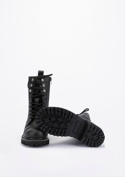 Alice Kadın Siyah Baskılı Deri Bot modelleri