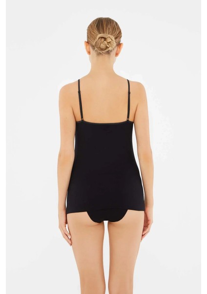 5007 Kadın 2'li Ayarlanabilir Ip Askılı Atlet-Siyah modelleri