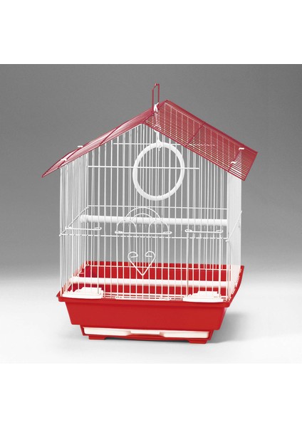 Techmrt Kuş Kafesi Karışık Renkli (30 x 23 x 39)