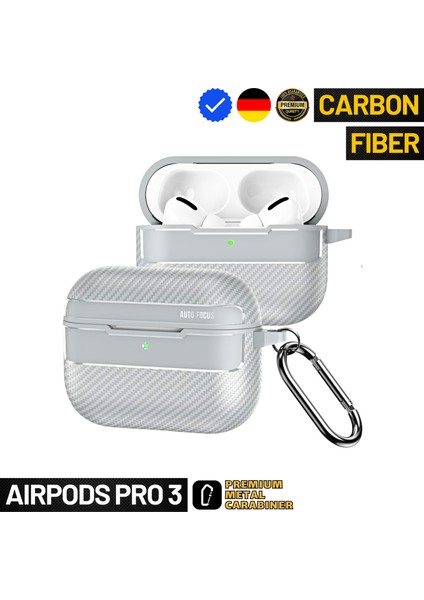 Pro 3. Nesil Uyumlu Karbon Fiber Hybrid Polymer Technology Premium Kulaklık Kılıfı