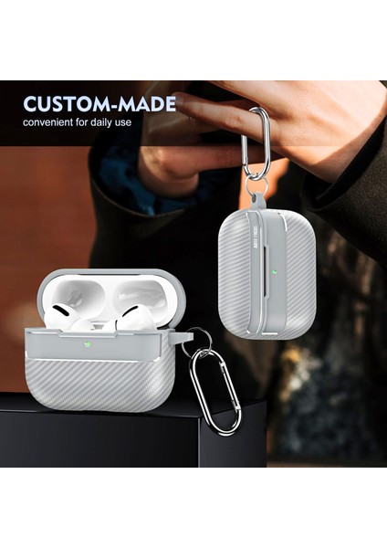 Pro 3. Nesil Uyumlu Karbon Fiber Hybrid Polymer Technology Premium Kulaklık Kılıfı indirimleri