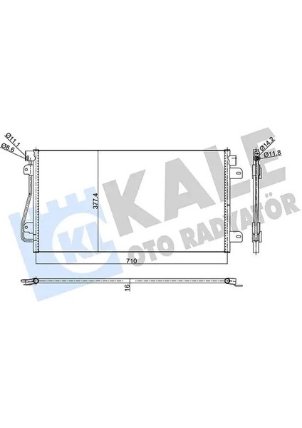 345555 Klima Radyatoru 2765000QAE 4403238 7701049665