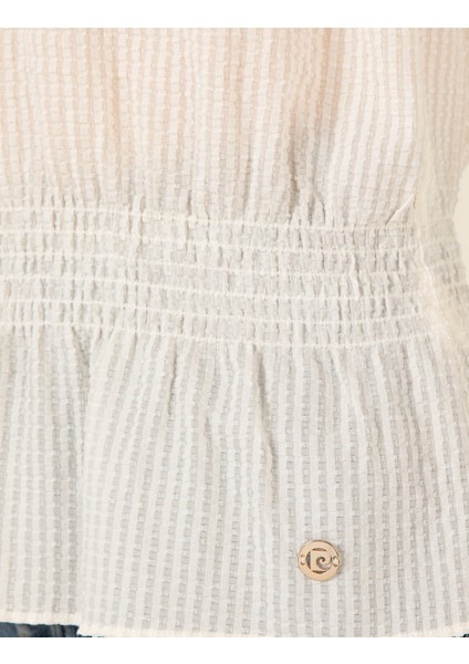 Kadın Ekru Comfort Fit Bluz 50254162-VR019