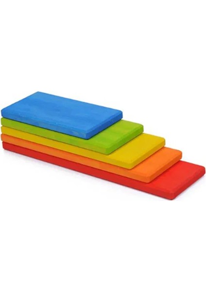 Waldorf 5li Ahşap Düz Blok Oyuncak