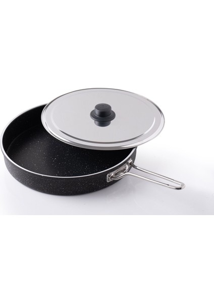 Granit Derin Balık Tavası Gözleme Tava 32 cm