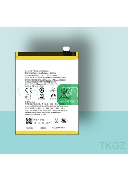 - Oppo Realme 6i - BLP-727 - Batarya Pil Orijinal Sıfır