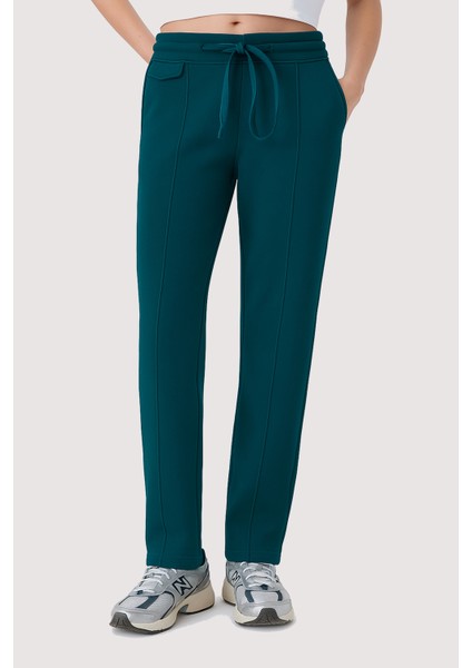 Organik Pamuklu Petrol Mavisi Kadın Sweatpant