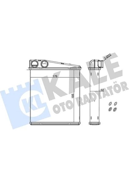 346455 Kalorifer Petegi 1K0819031 1K0819031A 1K0819031B