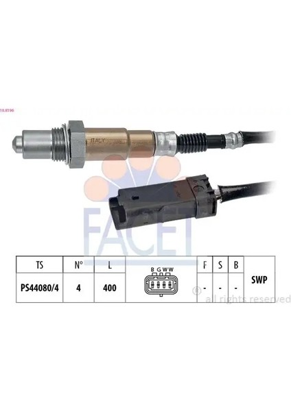 108196 Oksijen Sensoru 3639484 89465YV010 9673438580
