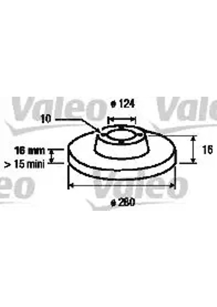 187152 Arka Fren Diski 1371420 1464031 2262937 (2 Adet Fiyatıdır)