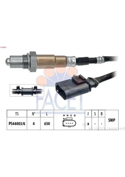 108083 Oksijen Sensoru 03C906262P 03C906262R 04C906262AC