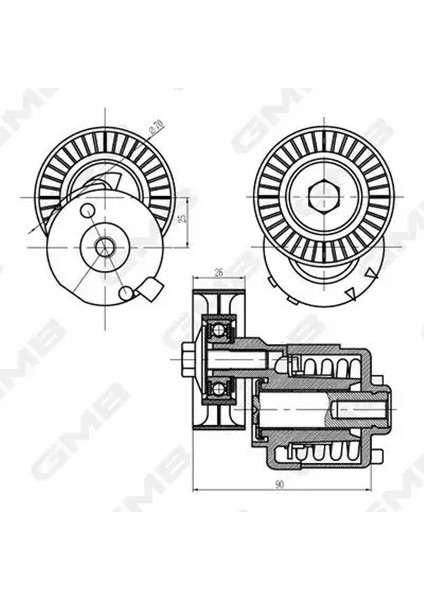 GAT32760 Gergi Kutugu 1004549 1E0315980 96BF6A228AB