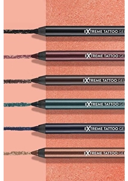 Extreme Tattoo Jel Göz Kalemi Siyah Suya Dayanıklı ve Kolay Uygulama 006 ONYX