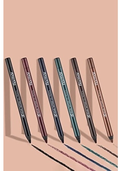 Extreme Tattoo Jel Göz Kalemi Siyah Suya Dayanıklı ve Kolay Uygulama 006 ONYX