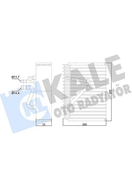 352965 Klima Radyatoru 1618173 1618178 9118447