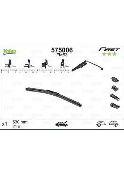 575006 Silecek Supurgesi Tek 191955427B 357955427 431998003