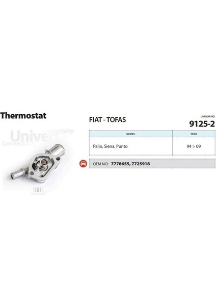 91252 Termostat 7725918 7778655