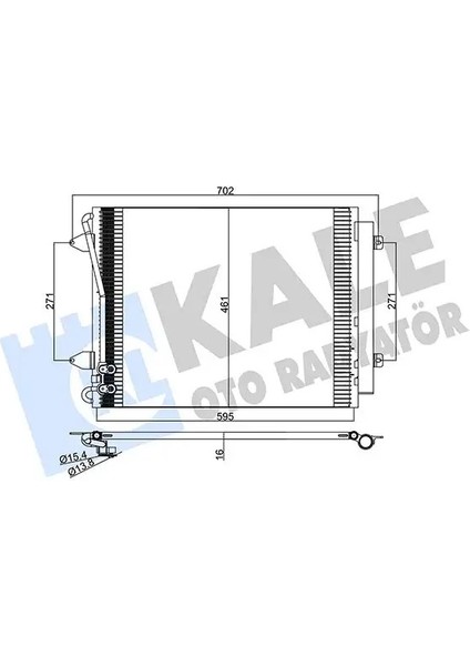 376100 Klima Radyatoru 3C0820411B 3C0820411D 3C0820411F
