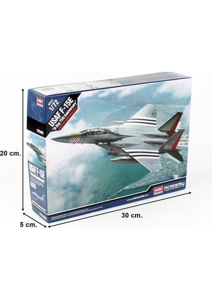 12568 1/72 Ölçek, Usaf F-15E Savaş Uçağı, Plastik Model Kiti