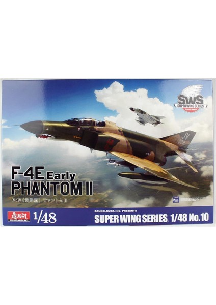 48-10 1/48 Ölçek, F-4e Early Phantom Iı Savaş Uçağı, Plastik Model Kiti