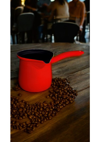 Emaye Cezve 500ML Kırmızı