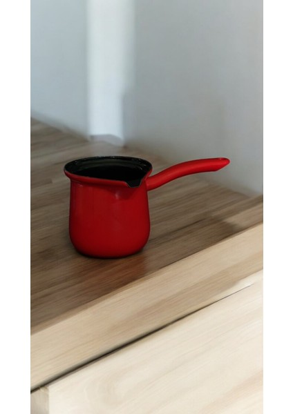 Emaye Cezve 500ML Kırmızı modelleri