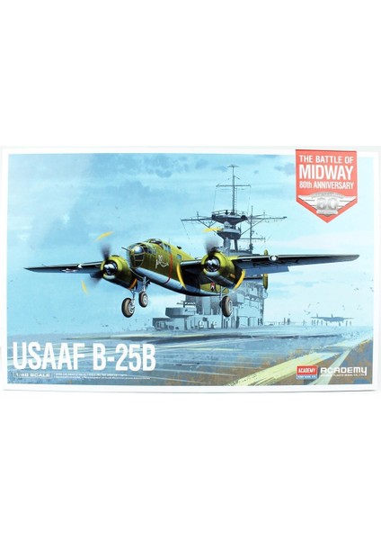 12336 1/48 Ölçek, Usaaf B-25B Battle Of Midway (80TH Anniversary) Savaş Uçağı, Plastik Model Kiti