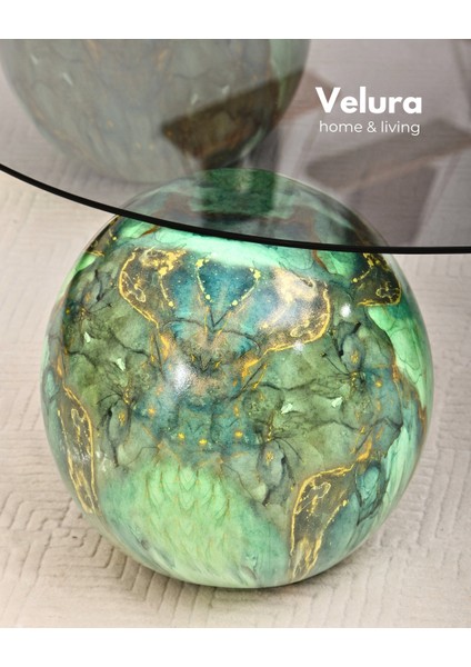 Modern Orta Sehpa & Küre Sehpa & Top Sehpa & Füme Yuvarlak Cam & Jungle indirimleri