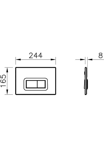Loop R 740-0686 Kumanda Paneli. Parmak Izi Bırakmayan Krom modelleri
