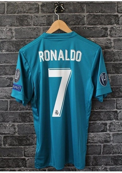 Ronaldo Turkuaz Real.madrid. 2018 Sezon Erkek Çocuk Futbol Forması 4 Set Çorap+Bileklik Hediye modelleri