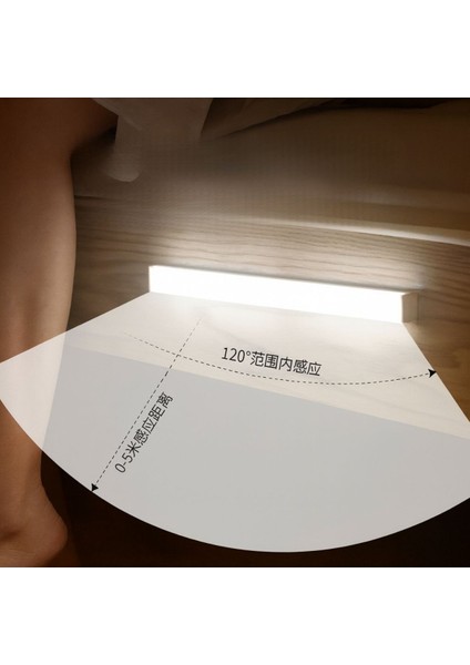 Şarjlı Dolap Içi Aydınlatma Masa Lambası Duvar Aplik 3W Tek Tuşla Kontrol Dimlenebilir LED