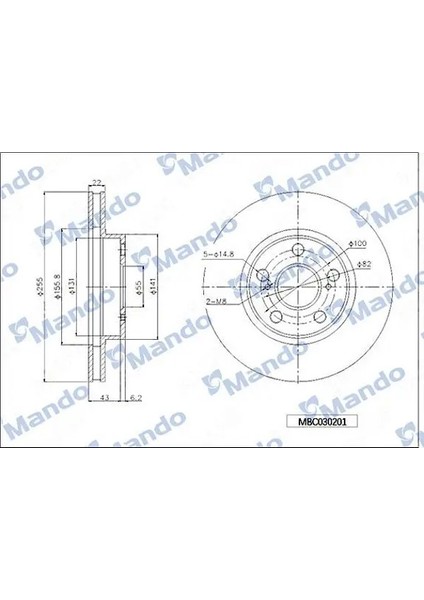 MBC030201 Fren Diski On 4351247030 (2 Adet Fiyatıdır)